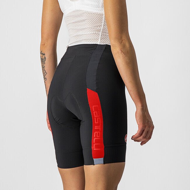 Castelli Velocissima 2 Shorts Women's - Black/Red - D Byk Store