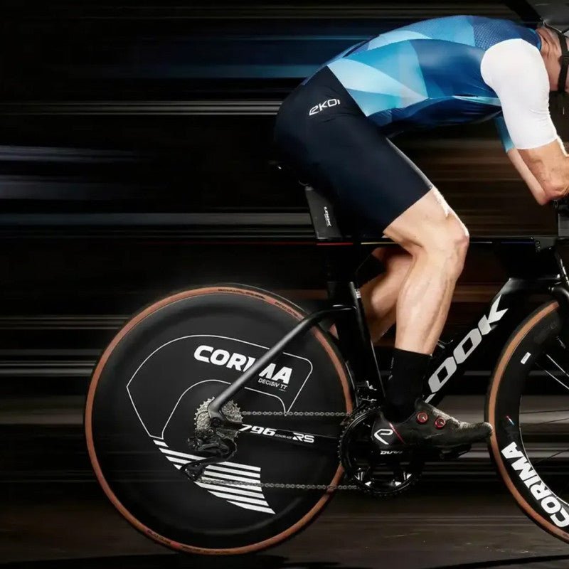 Corima Decisiv TT Carbon Disc Rear Wheel - Tubeless, Disc Brake, Shimano HG (White) - D Byk Store