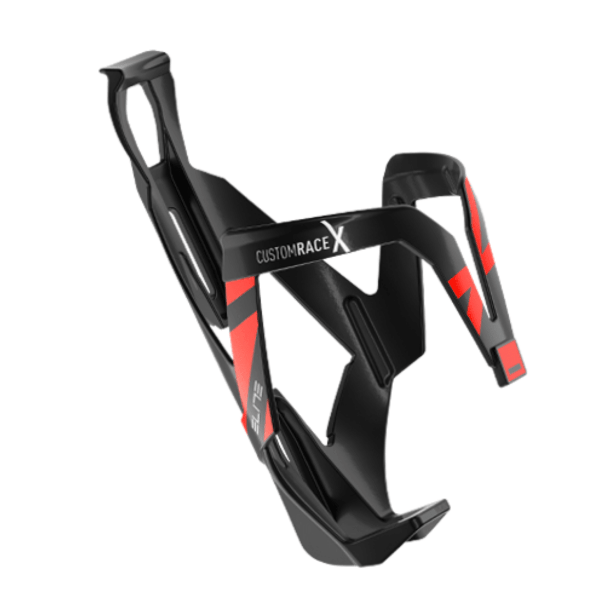 Elite Bottle Cage Custom Race X - Black Glossy / Red Graphic - D Byk Store