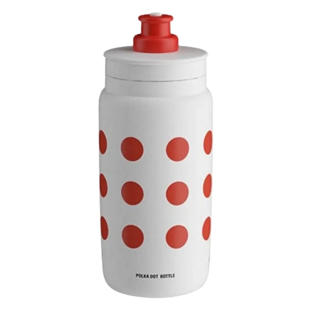 Elite Fly Tour de France Red Polka Dot Water Bottle | 550 ml - D Byk Store