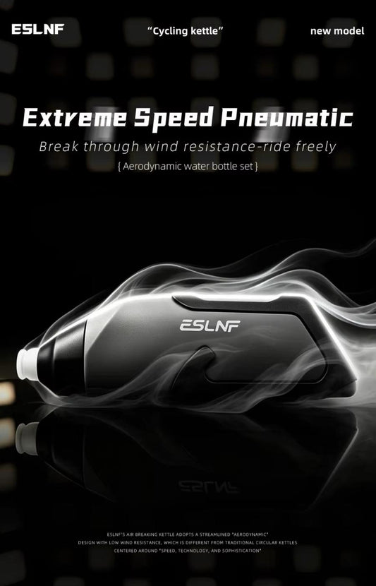 ESLNF Aero Water Bottle with Cage - 680ml - Black Pattern - D Byk Store