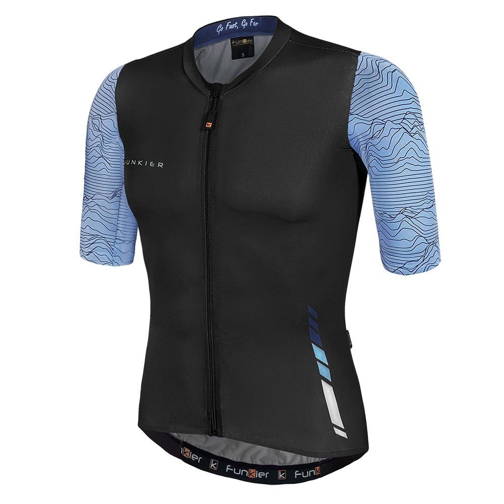 Funkier Mello Elite Short Sleeve Jersey - Blue/ Black - D Byk Store