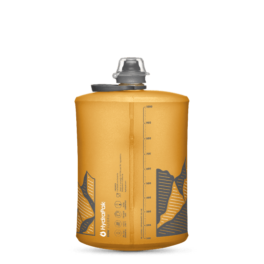 Hydrapak Stow Flexible Bottle - Golden Yellow (1 Litre) - D Byk Store