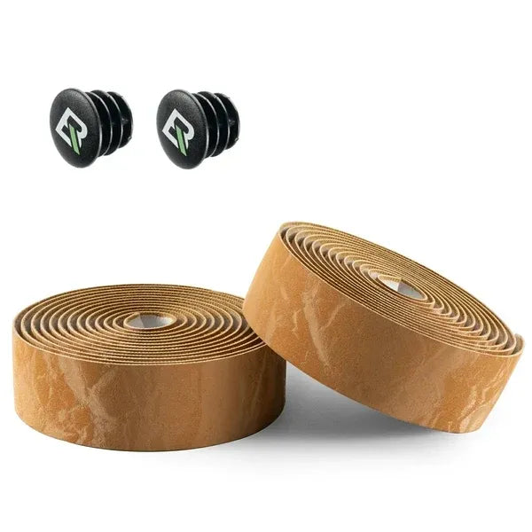 Rockbros Leather Handlebar Tape - Apricot Orange