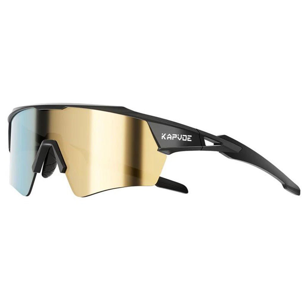 Kapvoe DreamChaser Wings Sports Sunglasses - Gold and Black – D