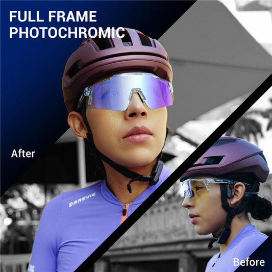 Kapvoe KE9023 Colour Changing Frame Photochromic Sunglasses-Blue - D Byk Store