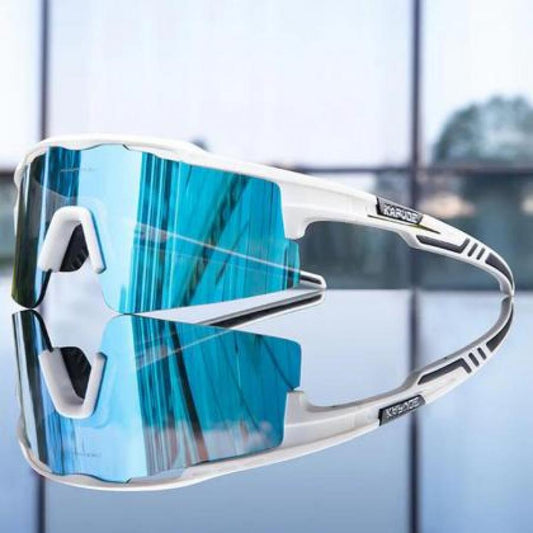 Kapvoe X75 Half Frame Sports Sunglasses-Blue/White - D Byk Store