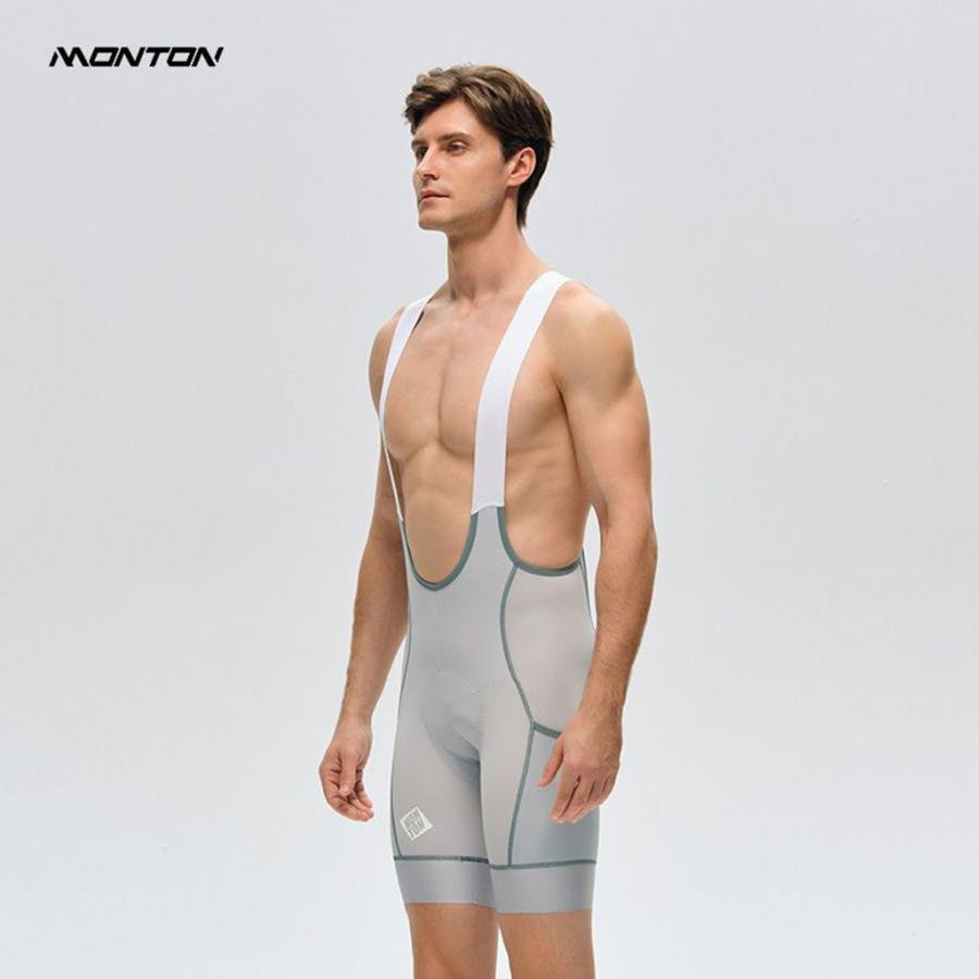 Monton Chase Summer Bibshorts-Light Grey - D Byk Store