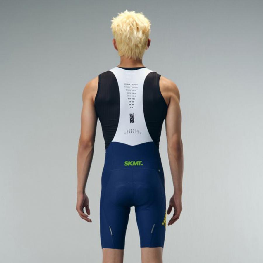 Monton SKMT Flux Block Bibshorts-Blue - D Byk Store