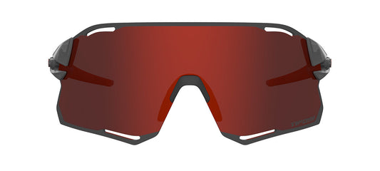 Tifosi Rail Race Sunglasses - Satin Vapor / Clarion Red + Clear - D Byk Store