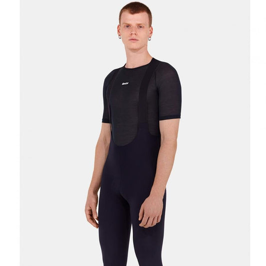 Santini Dry Winter Unisex Baselayer (Short Sleeves)-Black - D Byk Store