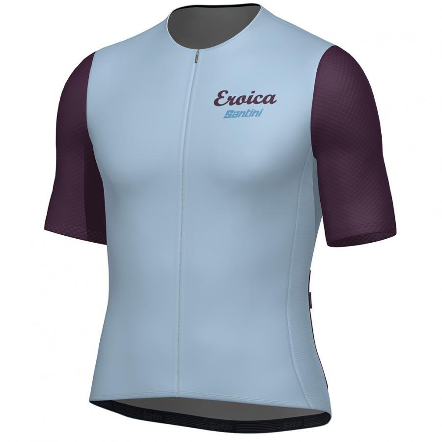 Santini Eroica Borgo Unisex Jersey-Light Blue - D Byk Store