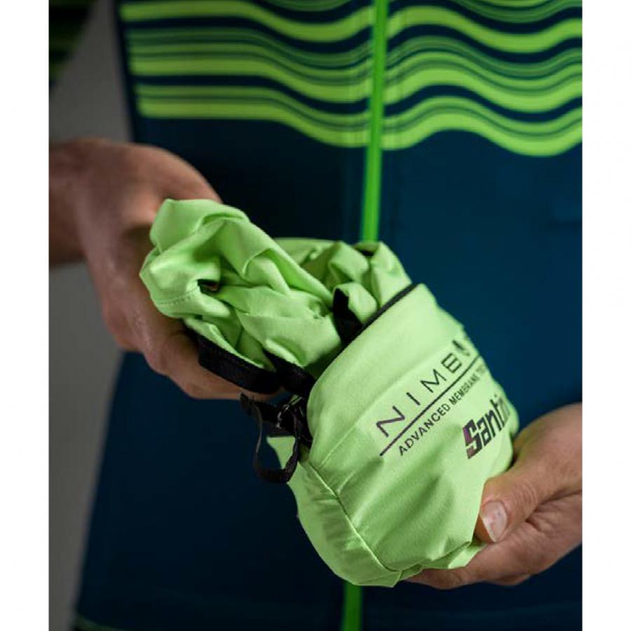 Santini Guard Nimbus Rain & Wind Vest-Fluo Green - D Byk Store