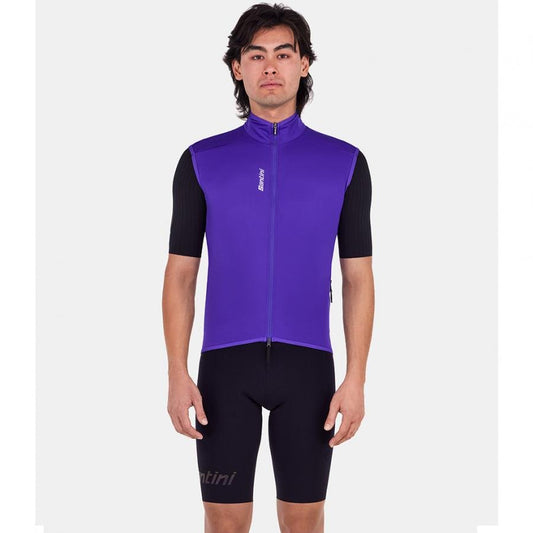 Santini Magic Unisex Packable Waterproof Vest-Purple - D Byk Store