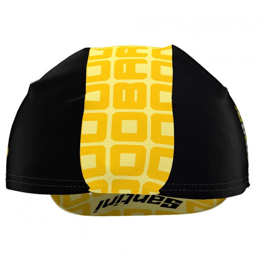 Santini TDF Grand Depart Barcelone Cycling Cap-Yellow - D Byk Store