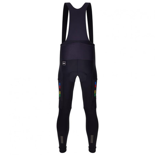 Santini UCI World Champion Mondo Bibtights-Black - D Byk Store