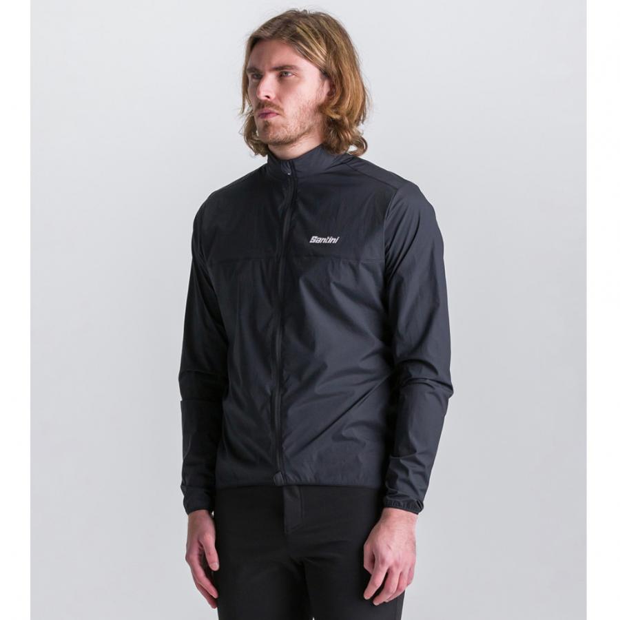 Santini Ventus Wind Jacket-Black - D Byk Store