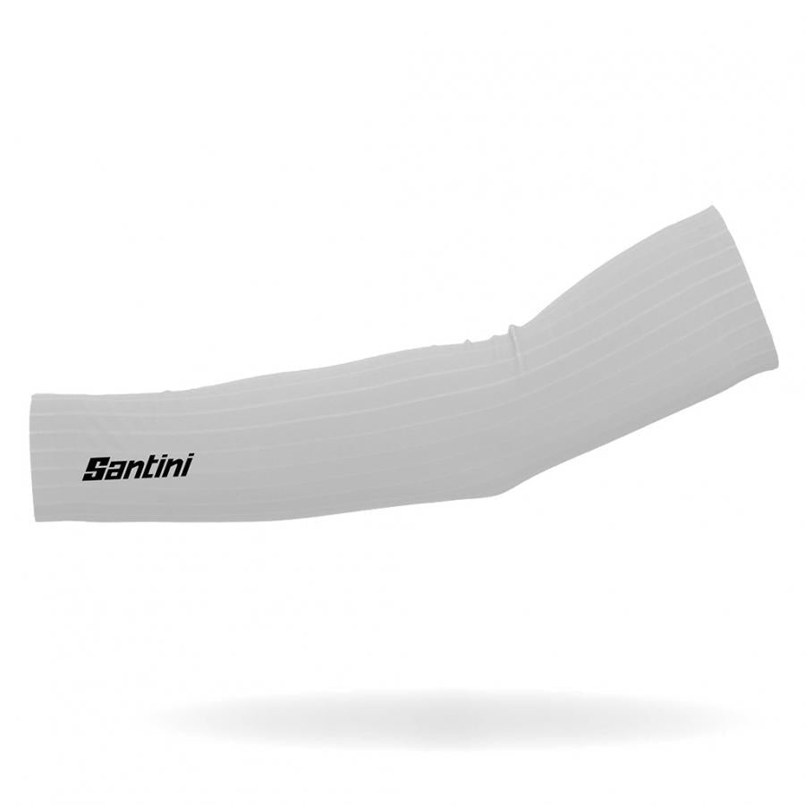 Santini Viper Aero Arm Warmers-White - D Byk Store