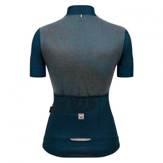 Santini Wmn Delta Vortex Jersey-Teal - D Byk Store