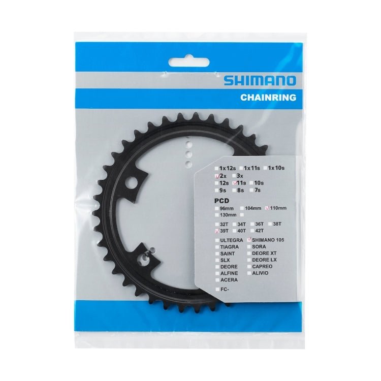 Shimano 105 Chainring 39T for FC - R7000 (Black) - D Byk Store