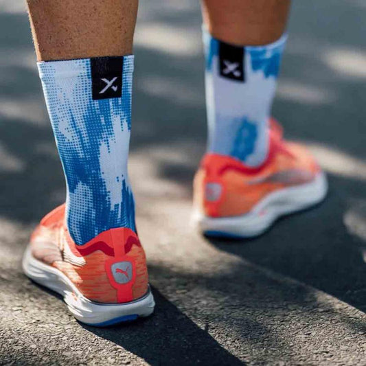 Sox Blue Gravel Minimalist Crew Socks - D Byk Store