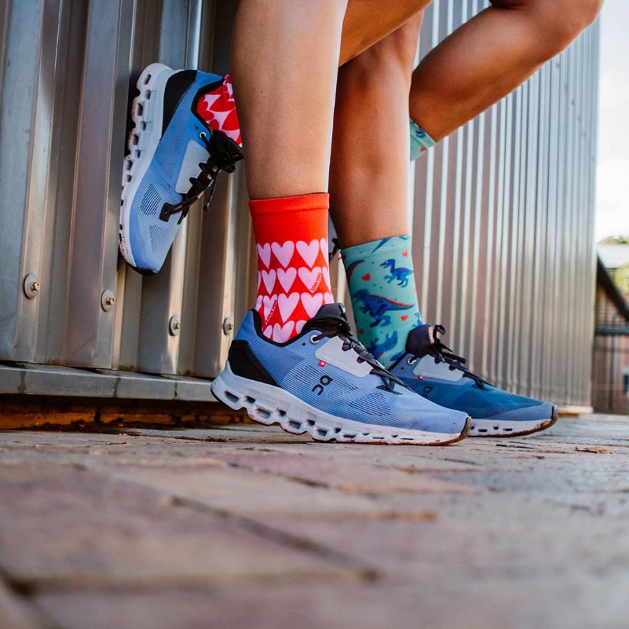 Sox Hearts Casual Crew Socks - D Byk Store