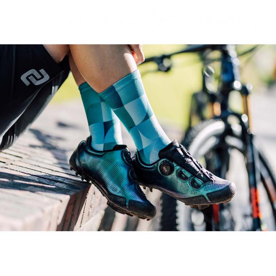 Sox Solid Turquoise Casual Crew Socks - D Byk Store