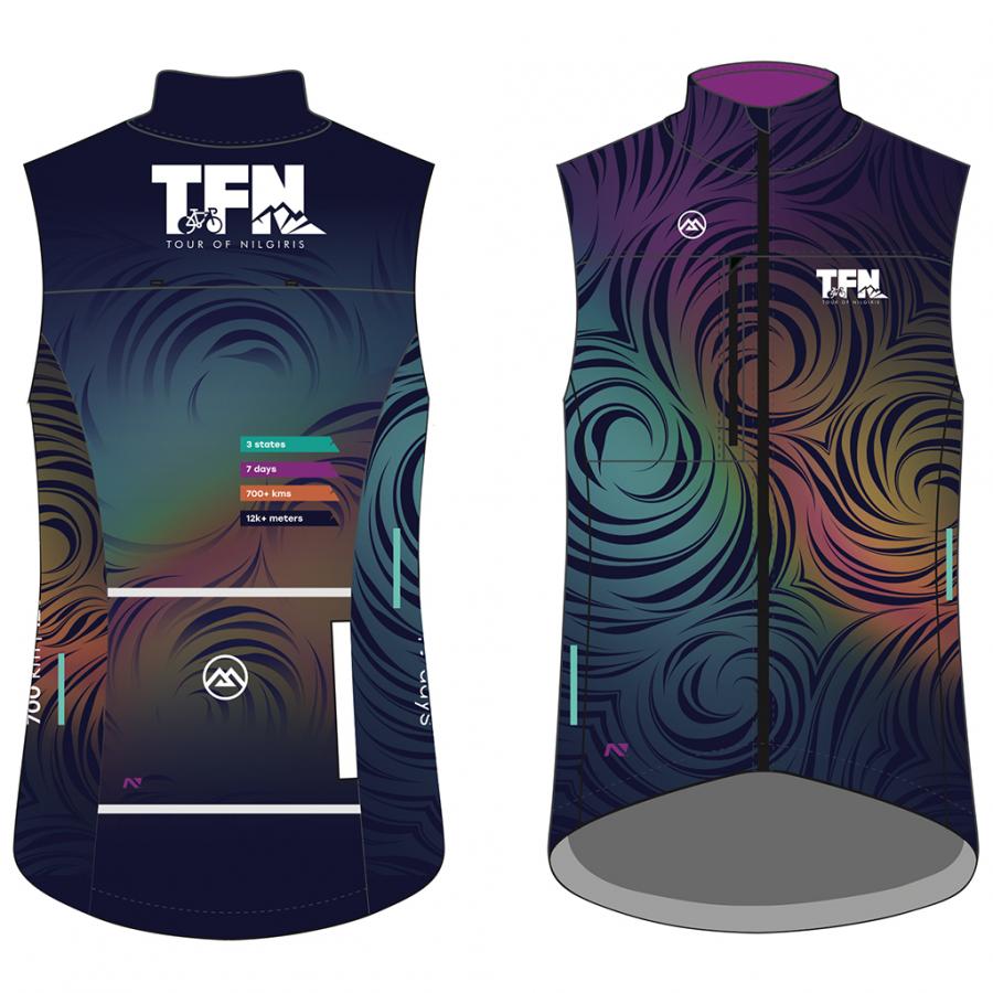 Tour of Nilgiris Ltd Edition Wind Vest-Floral Altitude - D Byk Store
