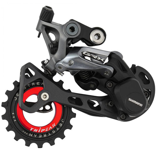 Tripeak Oversize Pulley Kit 11/18T Ceramic Bearing (Shimano GRX 2X)-Red - D Byk Store