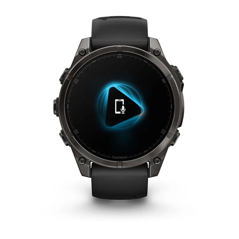 Garmin fēnix® 8 – 47 mm, AMOLED (Sapphire, Carbon Grey DLC Titanium, Black/Pebble Grey Silicone)