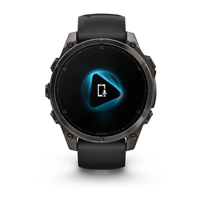 Garmin fēnix® 8 – 47 mm, AMOLED (Sapphire, Carbon Grey DLC Titanium, Black/Pebble Grey Silicone)