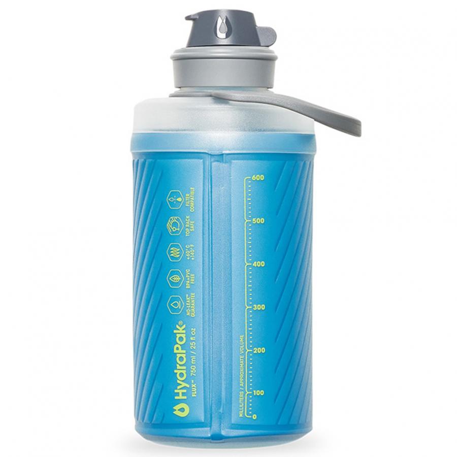 Hydrapak Flux Flexible Bottle - Tahoe Blue (750ml) - D Byk Store