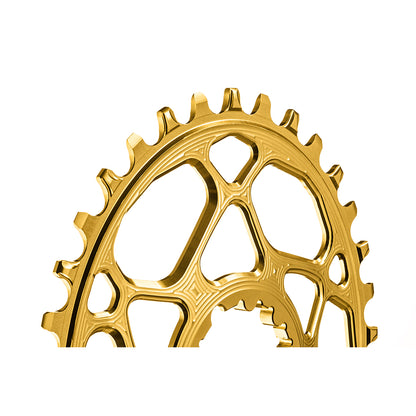Absolute Black Oval MTB Chainring 1X SRAM Direct Mount GXP N/W (6mm Offset) - Black