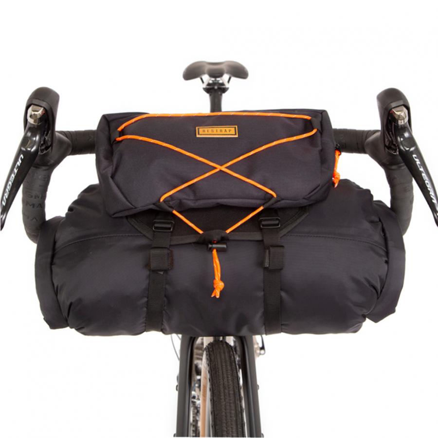 Restrap Handlebar Bag - Black/Orange (Large) - D Byk Store