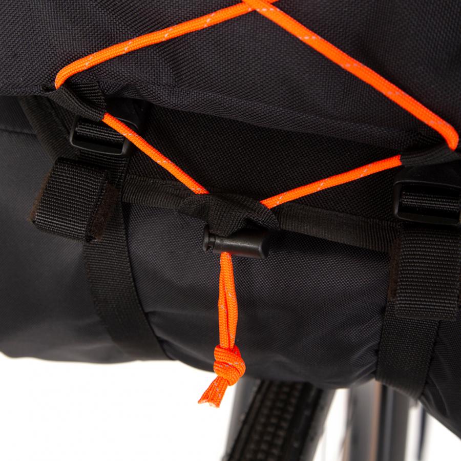Restrap Handlebar Bag - Black/Orange (Large) - D Byk Store