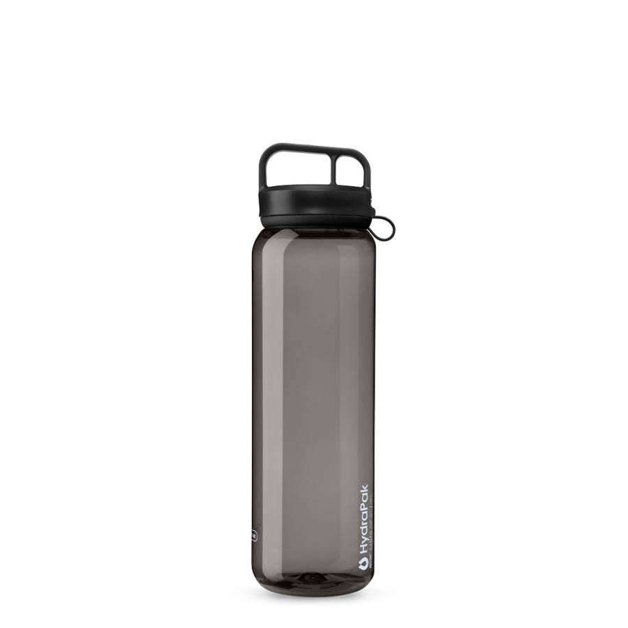 Hydrapak Recon Clip & Carry Water Bottle - Charcoal Grey (1 Litre) - D Byk Store