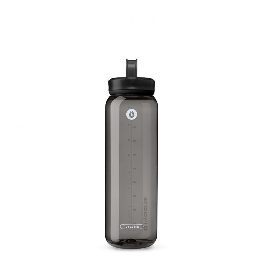 Hydrapak Recon Clip & Carry Water Bottle - Charcoal Grey (1 Litre) - D Byk Store
