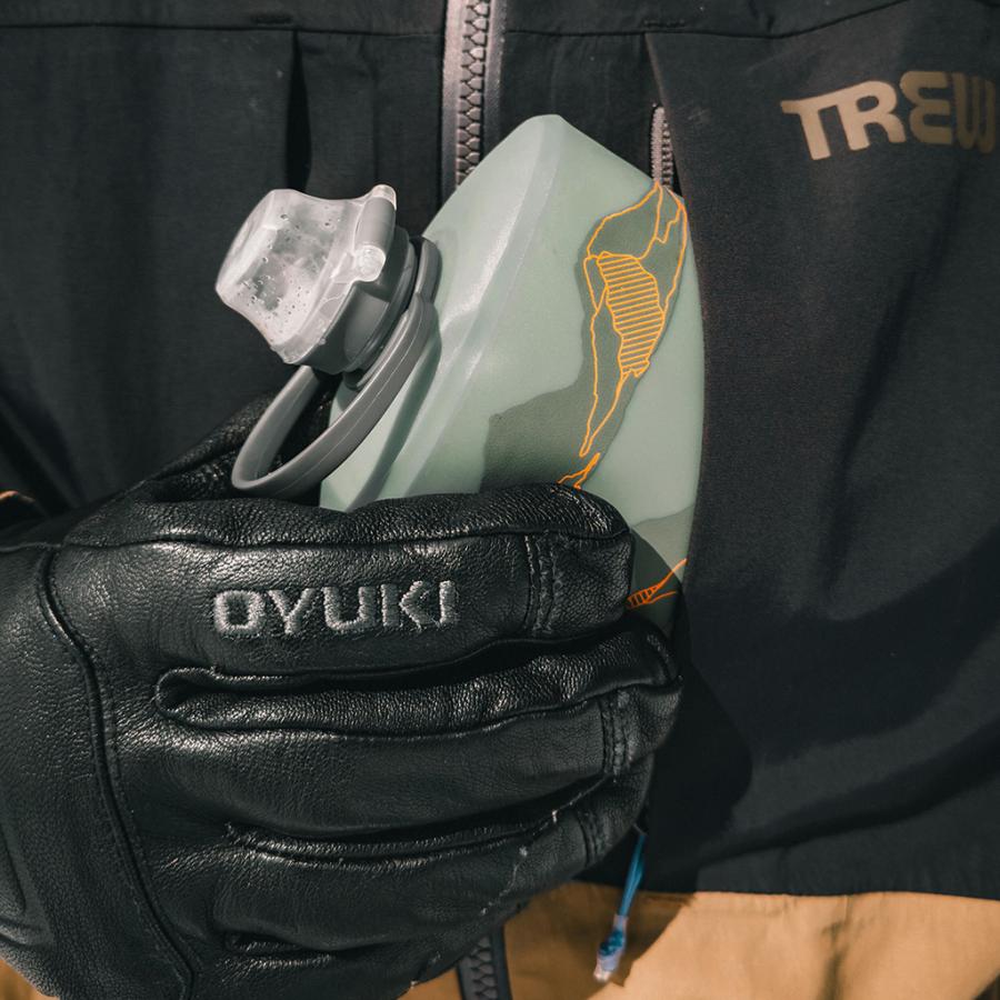Hydrapak Stow Flexible Bottle - Mountain Edition - Sutro Green (350ml) - D Byk Store
