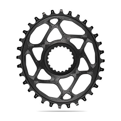 Absolute Black Oval MTB Chainring 1X Shimano Direct Mount HG+ 12 Speed - Black