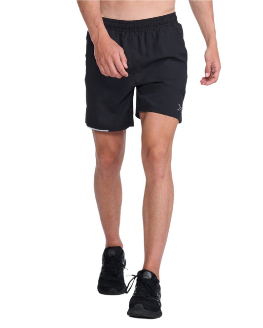 2XU Men's Aero 7 Inch Shorts - Black/Silver Reflective - D Byk Store