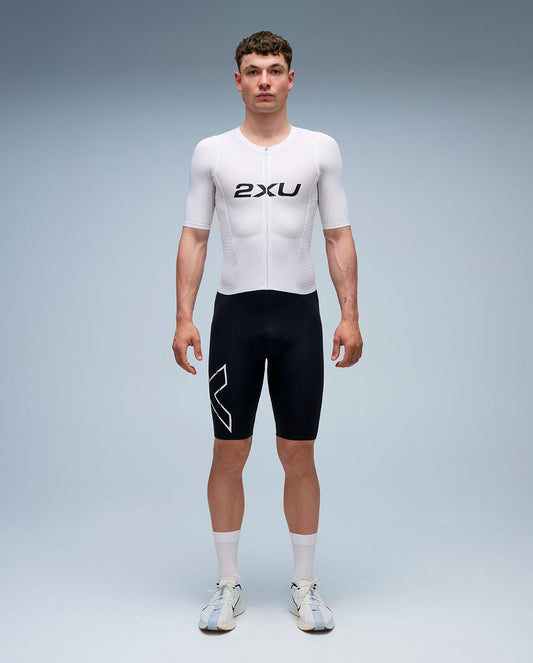 2XU Men's Light Speed React Sleeved Trisuit - Black/White - D Byk Store