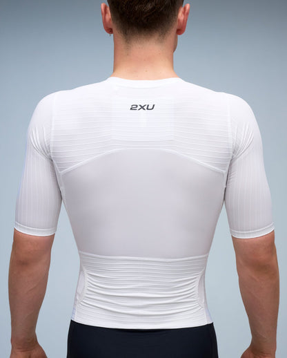 2XU Men's Light Speed React Sleeved Trisuit - Black/White - D Byk Store