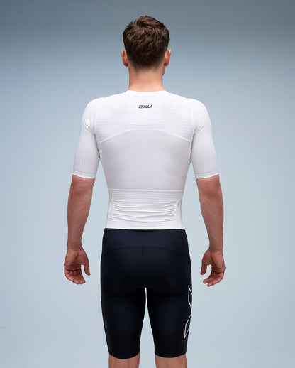 2XU Men's Light Speed React Sleeved Trisuit - Black/White - D Byk Store