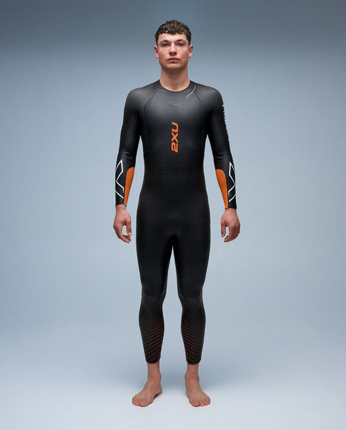 2XU Men's Propel:1 Wetsuit - Black/Solar Orange