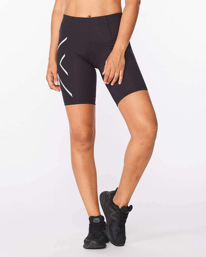 2XU Women's Core Compression Shorts - Black/Silver - D Byk Store