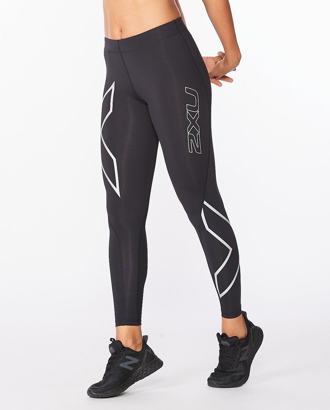 2XU Women's Core Compression Tights - Black/Silver - D Byk Store