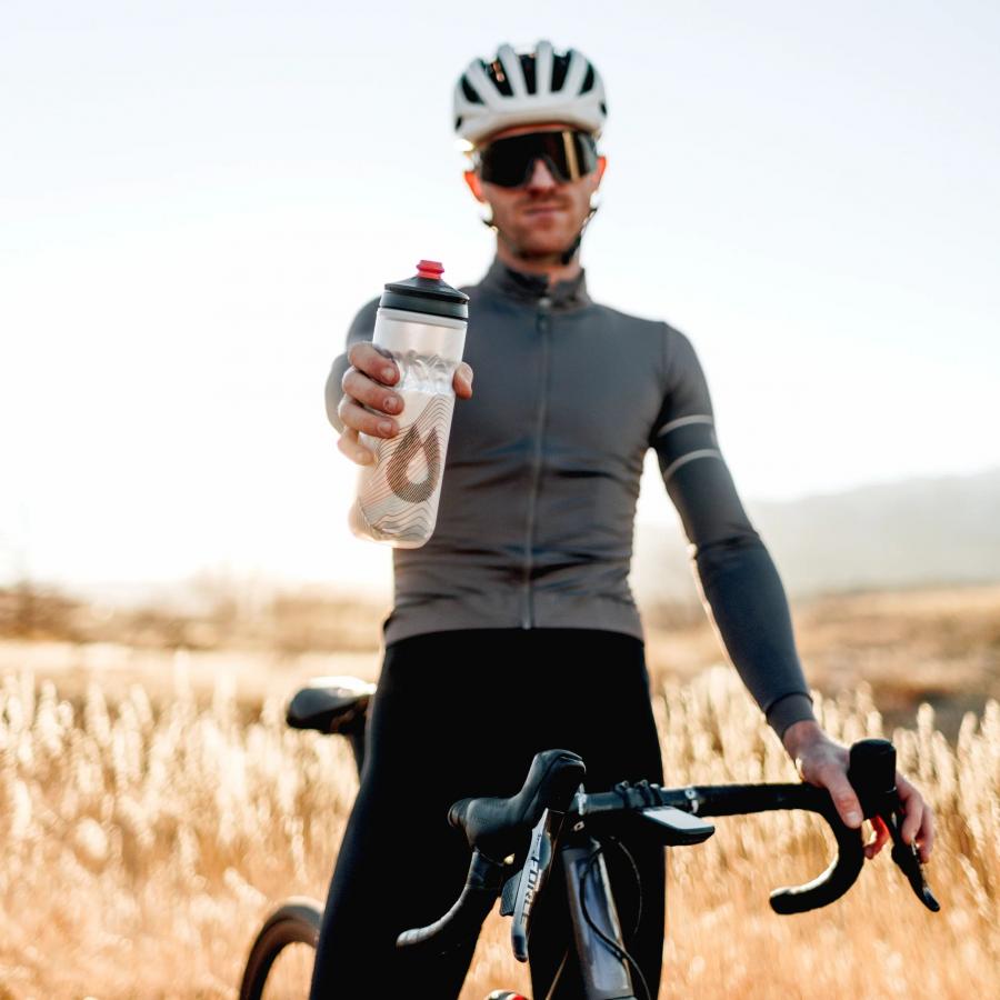 Hydrapak Polar Surge Insulated Ascent Bottle - Silver (700ml) - D Byk Store