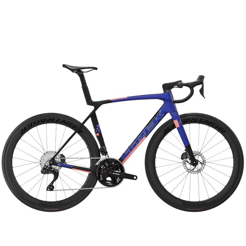Trek Madone SL 6 Gen 8 - Matte Cobalt Blue/Trek Black/Living Coral