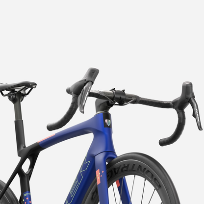Trek Madone SL 6 Gen 8 - Matte Cobalt Blue/Trek Black/Living Coral