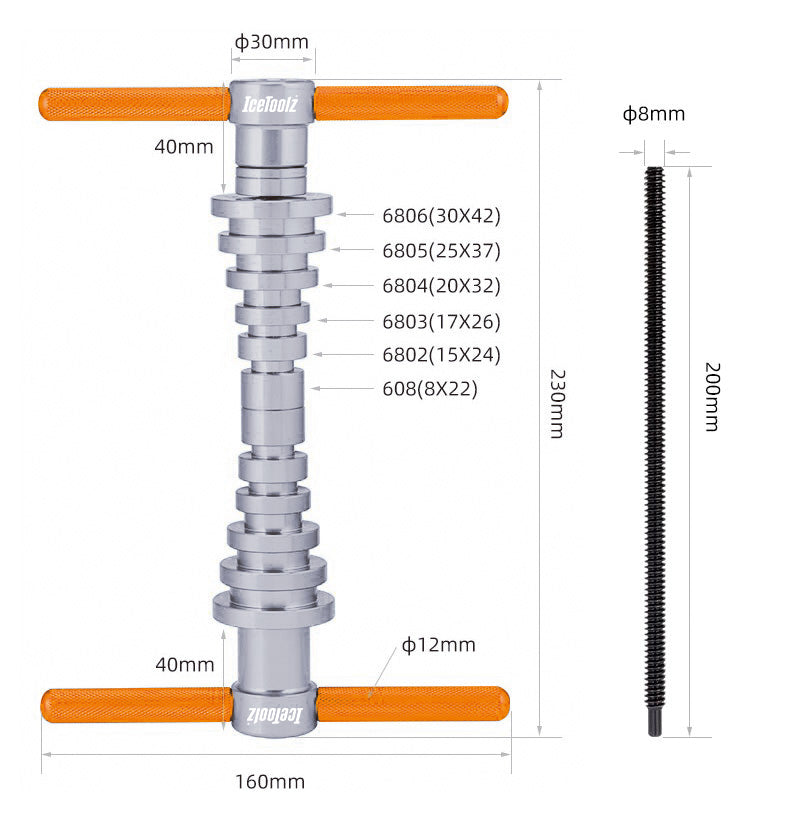 Icetoolz E296 Hub Bearing Installation Kit - D Byk Store